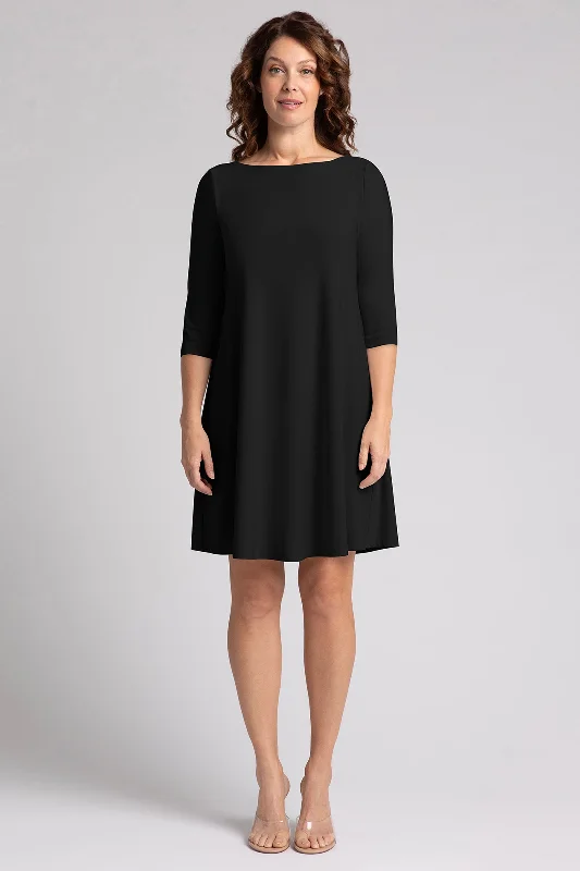 Nu Trapeze Dress Plus | Black