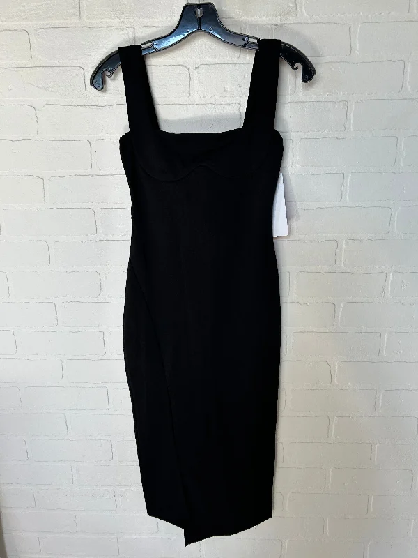 Black Dress Party Midi Clothes Mentor, Size Xs