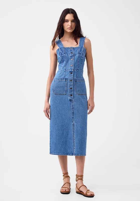 Romeo Denim Midi Dress_Blue