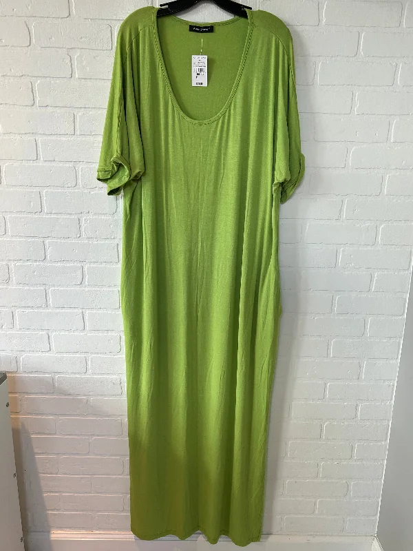 Green Dress Casual Maxi Ashley Stewart, Size 2x