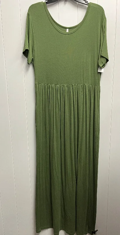 Green Dress Casual Maxi Clothes Mentor, Size Xl