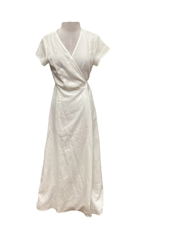 White Dress Casual Maxi Nasty Gal, Size 14