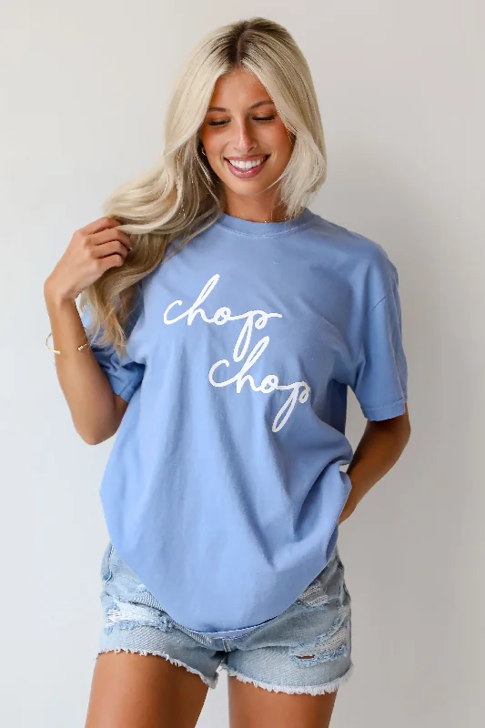 Light Blue Chop Chop Tee