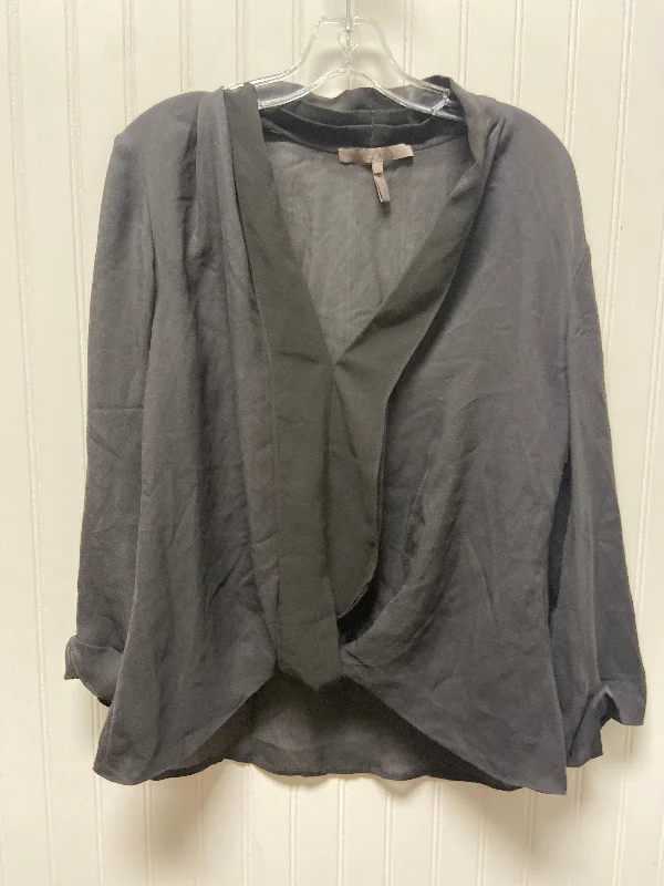 Grey Blouse Designer Halston Heritage, Size L