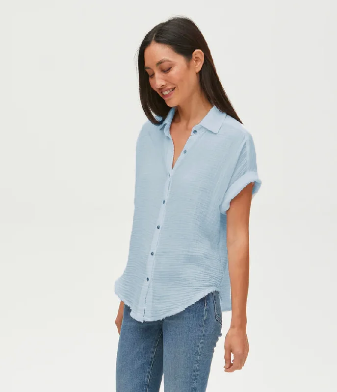 Bailey Gauze Button Down Shirt - Habor