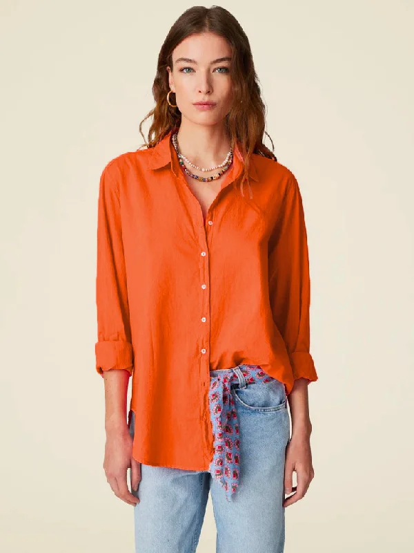 Beau Cotton Shirt - Mandarin