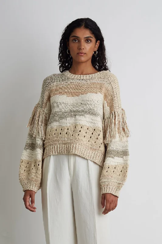 Zora Sweater - Ivory Combo