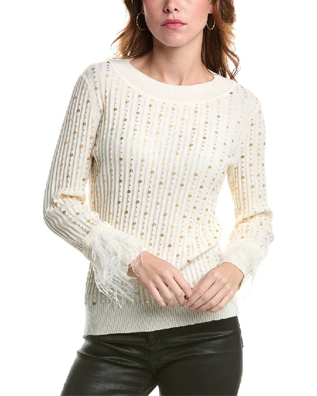 Edinburgh Knitwear Sequin Wool Sweater