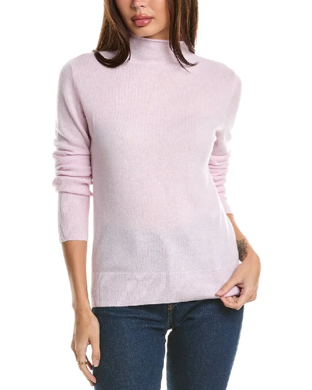 Forte Cashmere Fitted Funnel Cashmere Sweater