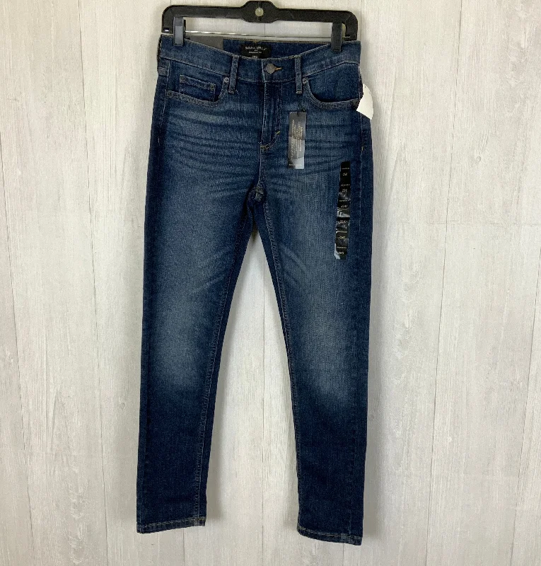 Jeans Skinny By Banana Republic In Blue Denim, Size: 0