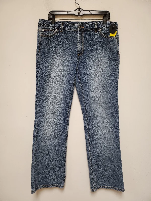 Jeans Straight By Michael By Michael Kors In Blue Denim, Size: 12