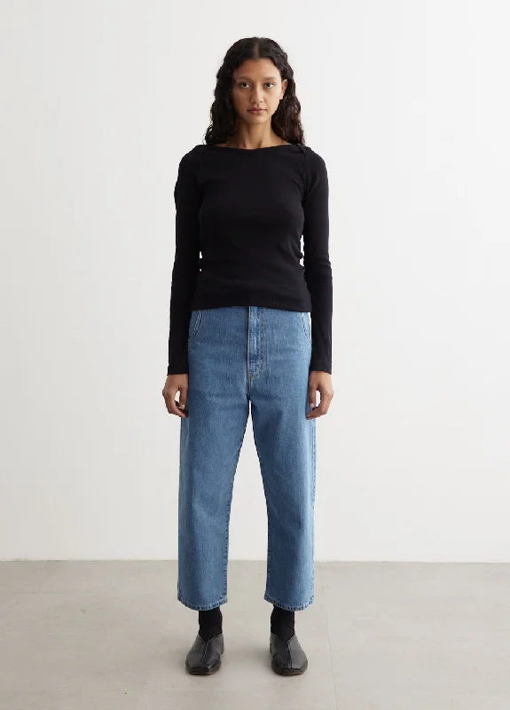 Organic Denim Low Rise Jeans