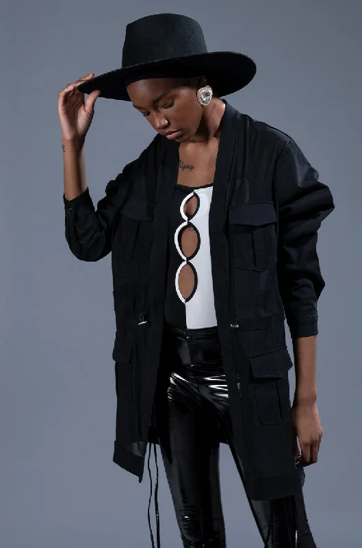 HEY NOW MESH BLAZER DUSTER